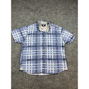Seapointe Shirt Mens 2XL Multicolor Plaid Single Chest Pocket Button Up Everyday